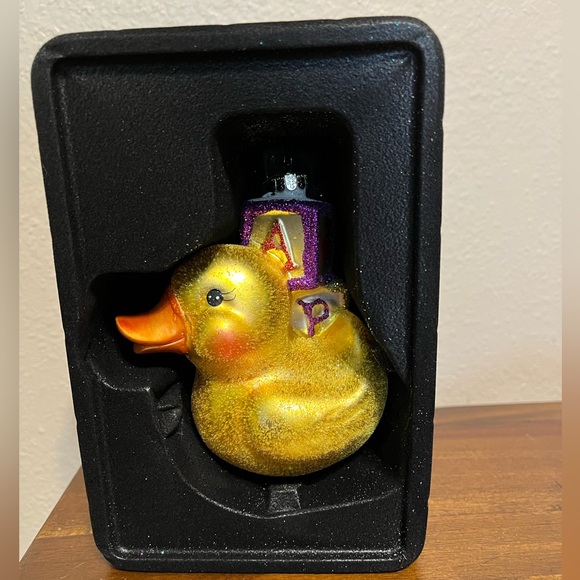 Sparkle Bright by Radko Glass Duck Ornament - Picture 4 of 10